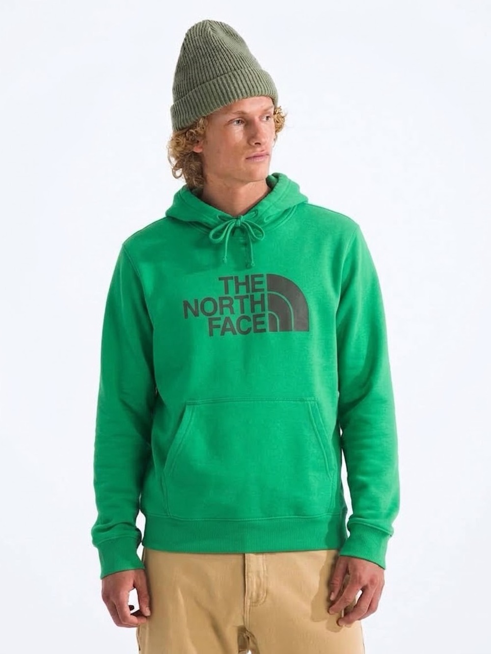 The North Face Men’s Bright Green Logo Pullover Hoodie